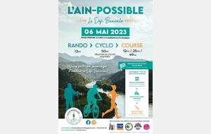 Défi  L'Ain Possible  - samedi 6/05