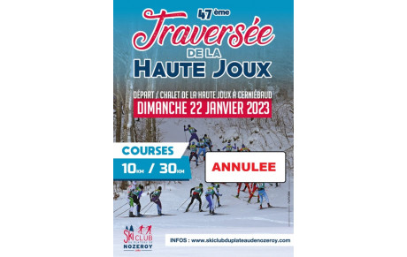 Traversée de la Haute Joux 2023 annulée